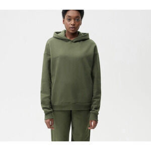 Pangaia 365 Hoodie XS Rosemary Green Orgnanic Heavyweight Faded Baggy Skater
